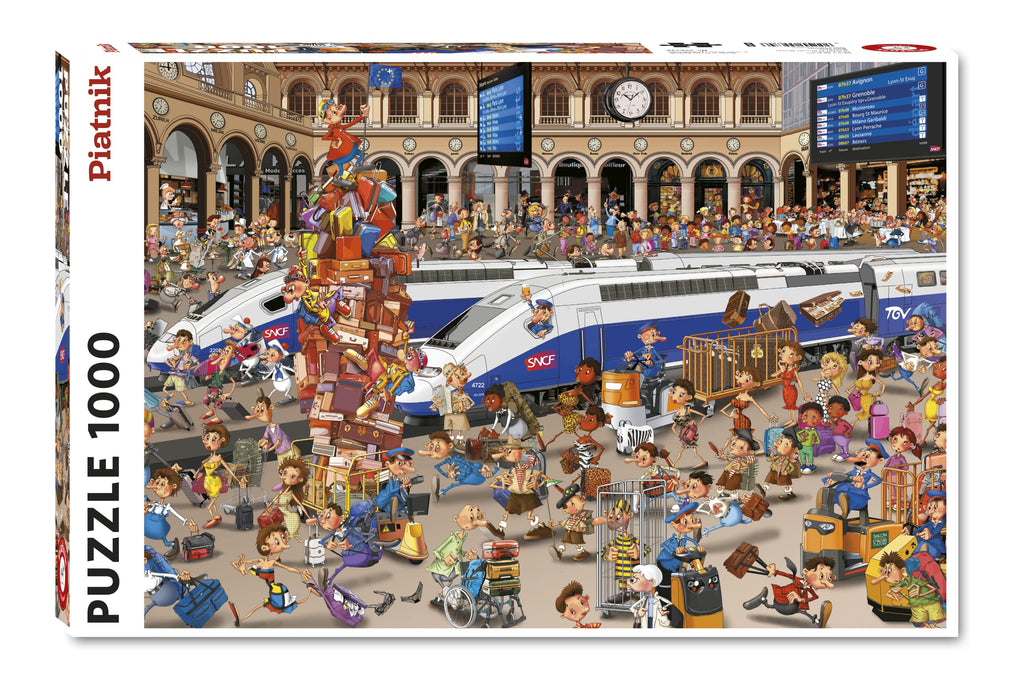 Railway Station by F Ruyer – 1000 Piece Jigsaw Puzzle (Piatnik)