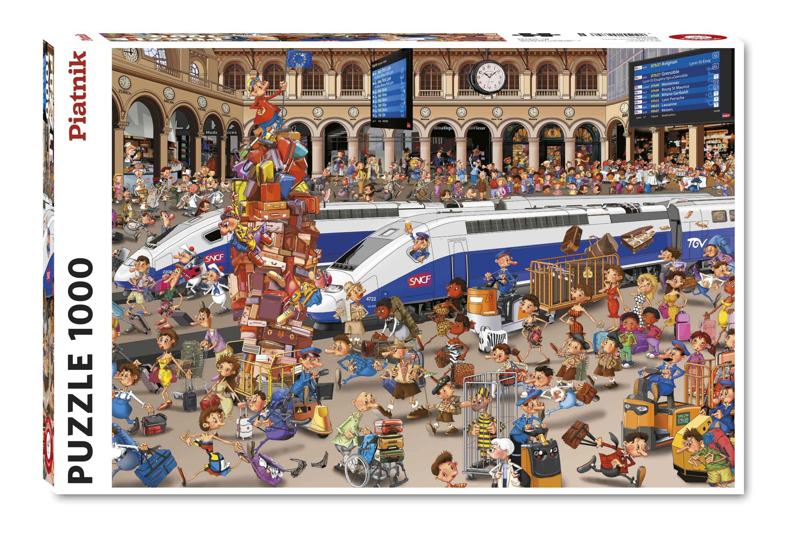 Railway Station by F Ruyer – 1000 Piece Jigsaw Puzzle (Piatnik)