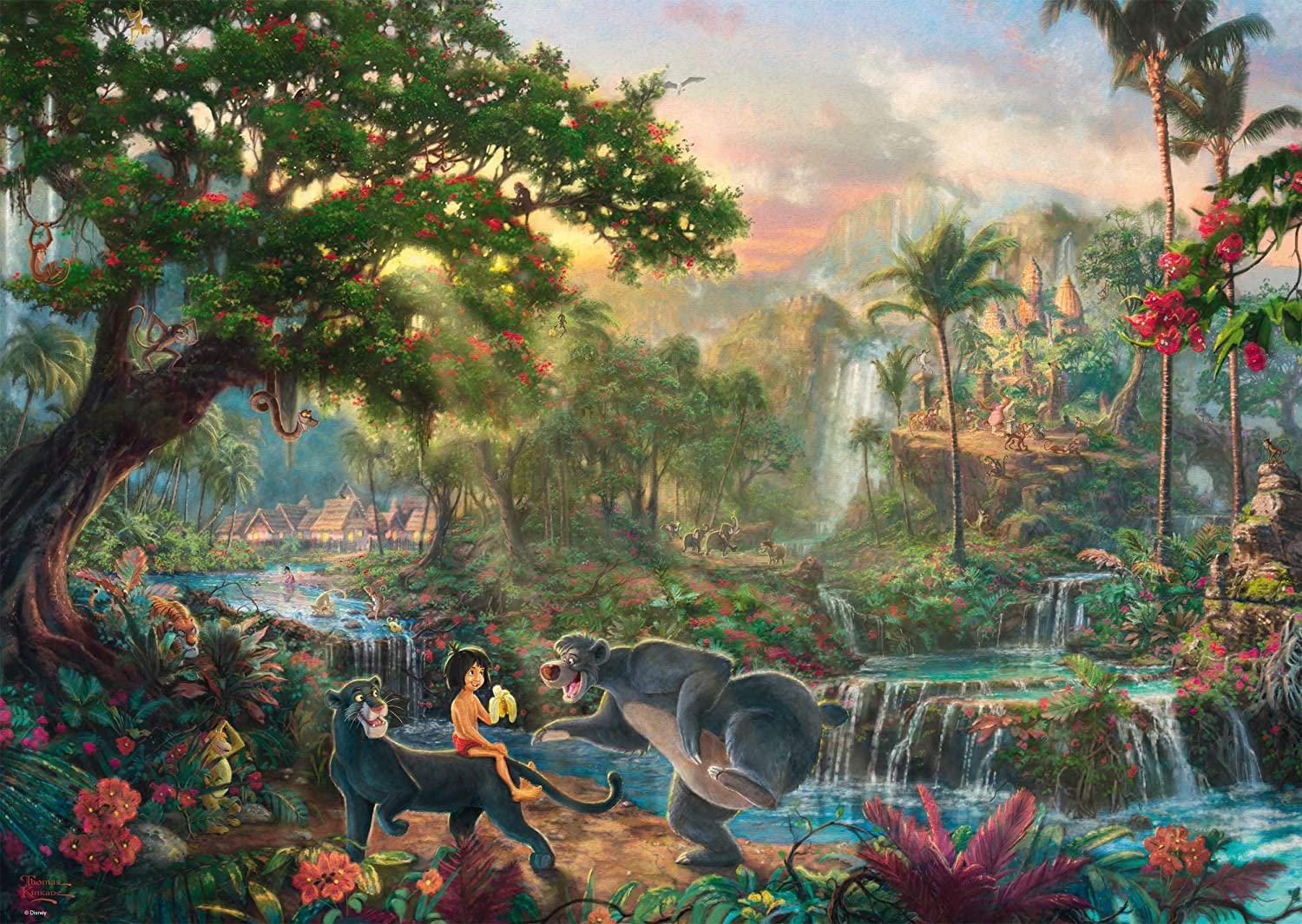 The Jungle Book by Thomas Kinkade – 1000 Piece Jigsaw Puzzle (Schmidt)