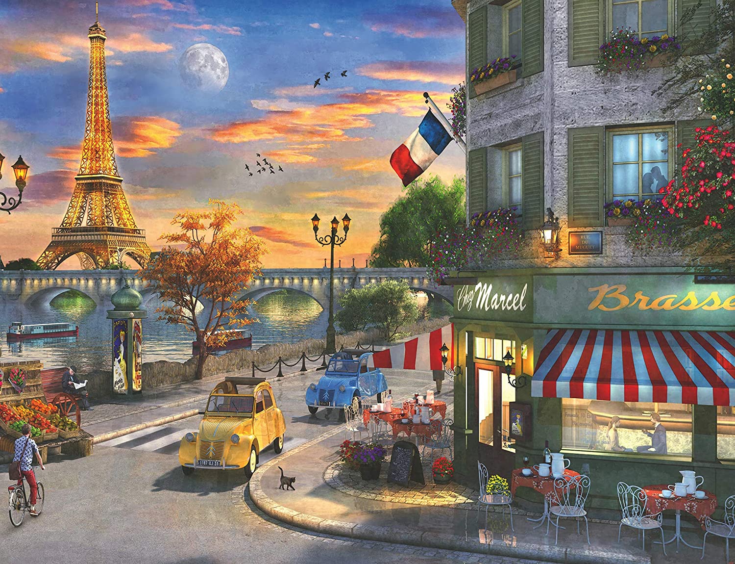 Paris Sunset – 2000 Piece Jigsaw Puzzle (Ravensburger)