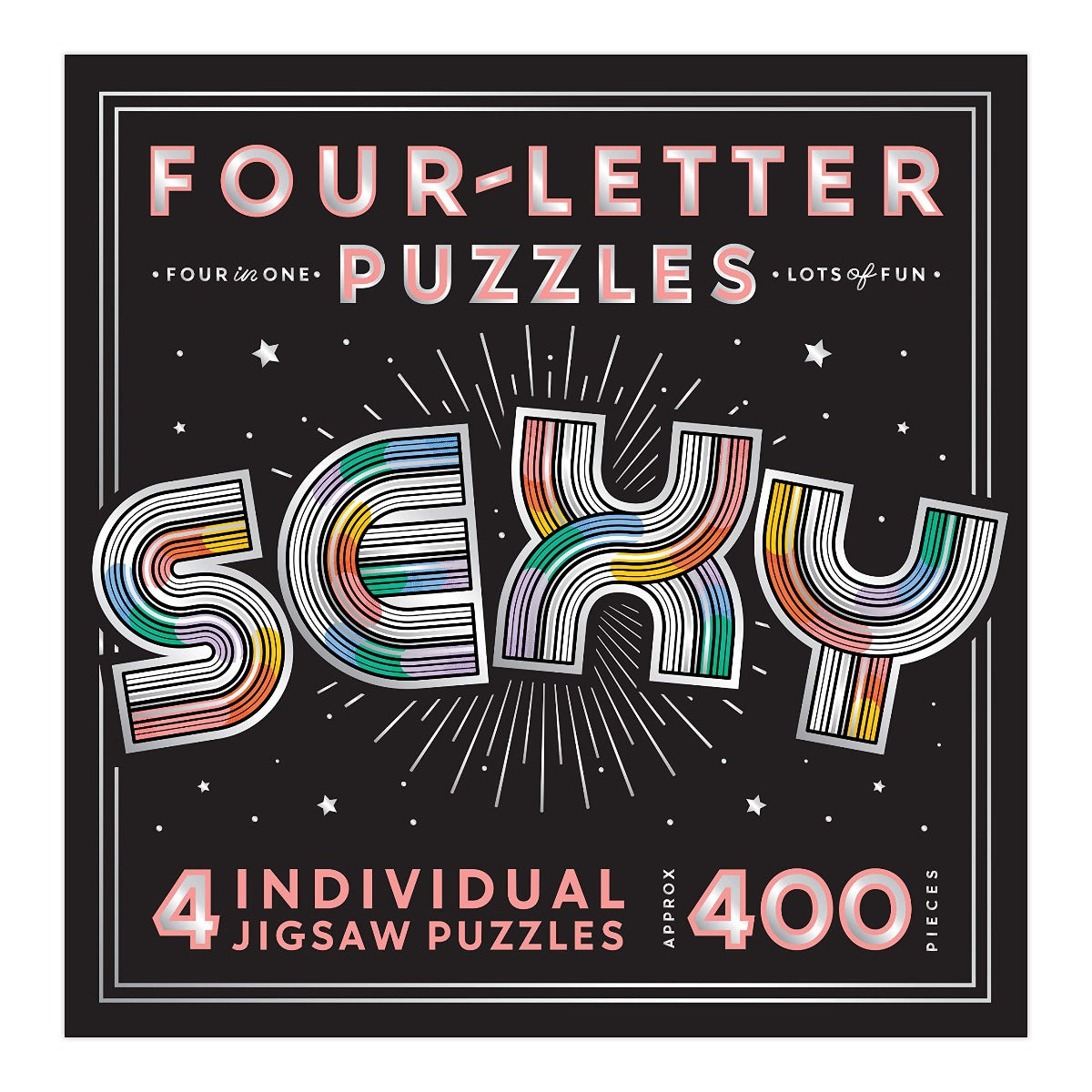 Galison - Knock Knock "Sexy" Four-Letter - 400 Piece Jigsaw Puzzles
