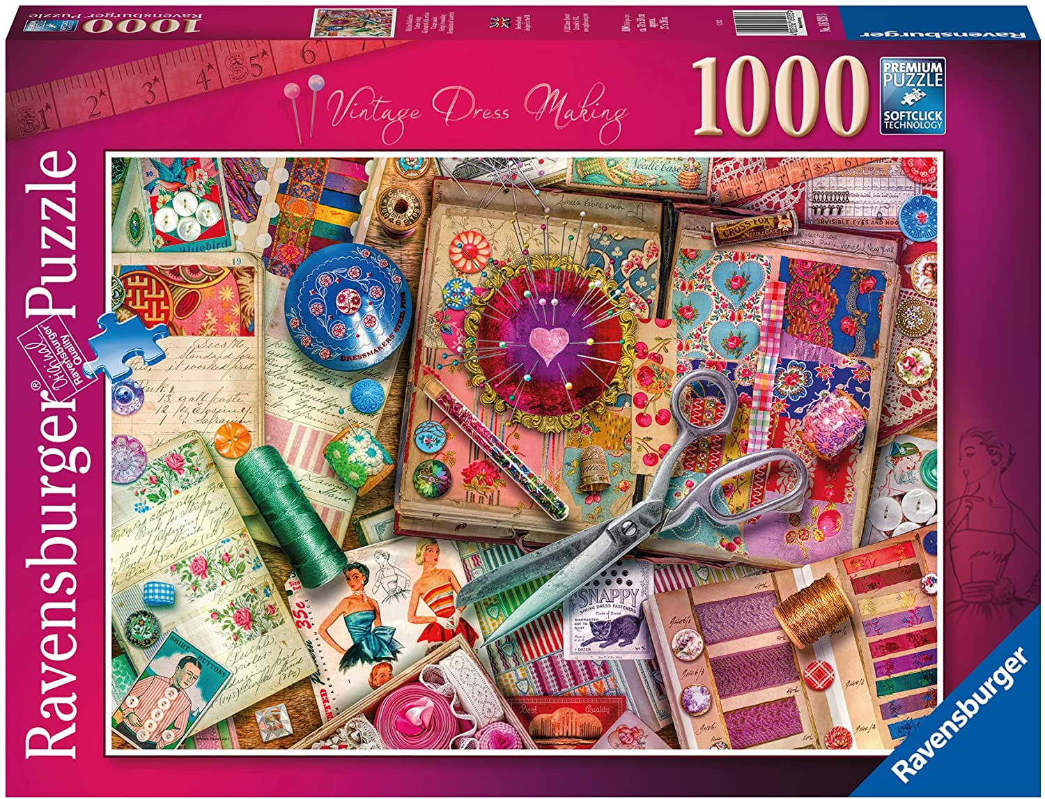 Vintage Dressmaking by Aimee Stewart – 1000 Piece Jigsaw Puzzle (Ravensburger)