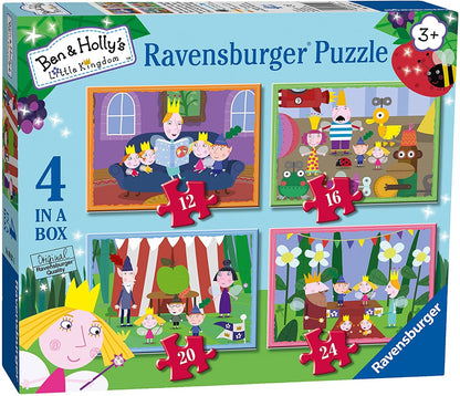 Ravensburger - Ben & Holly 4 in a Box  - 12, 16, 20 and 24 Piece Jigsaw Puzzles