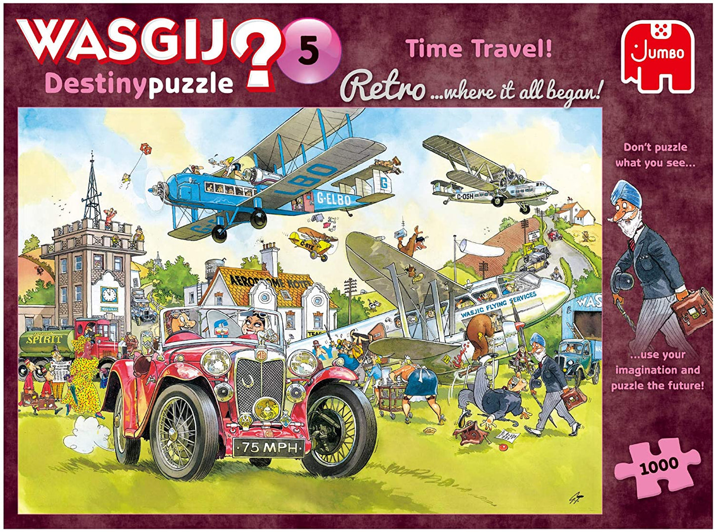 Wasgij Retro 5 - Time Travel - 1000 Piece Jigsaw Puzzle