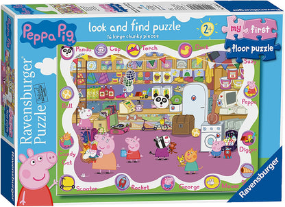 Ravensburger - Peppa Pig My First Floor Puzzle - 16 Piece Jigsaw Puzzle