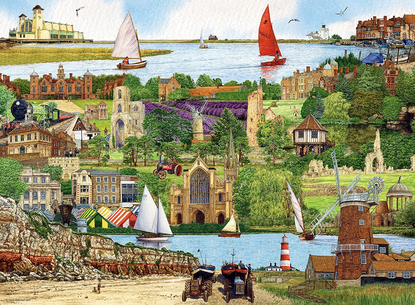 Ravensburger - Escape to Norfolk - 500 Piece Jigsaw Puzzles
