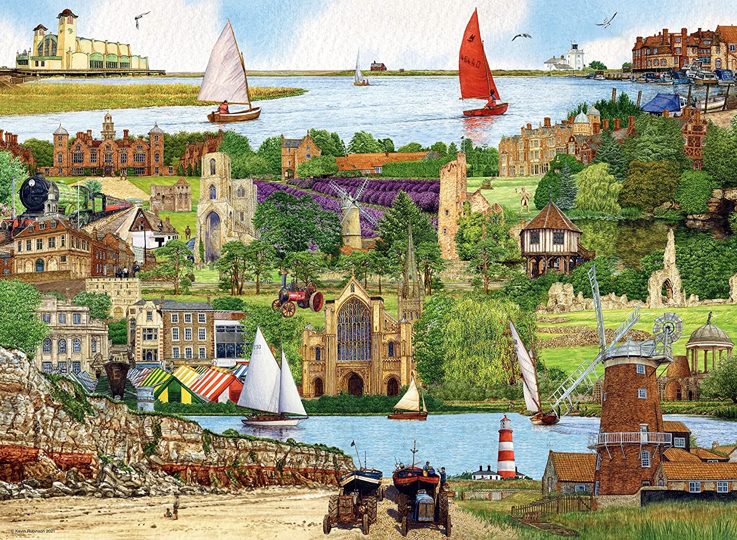 Escape to Norfolk – 500 Piece Jigsaw Puzzle (Ravensburger)