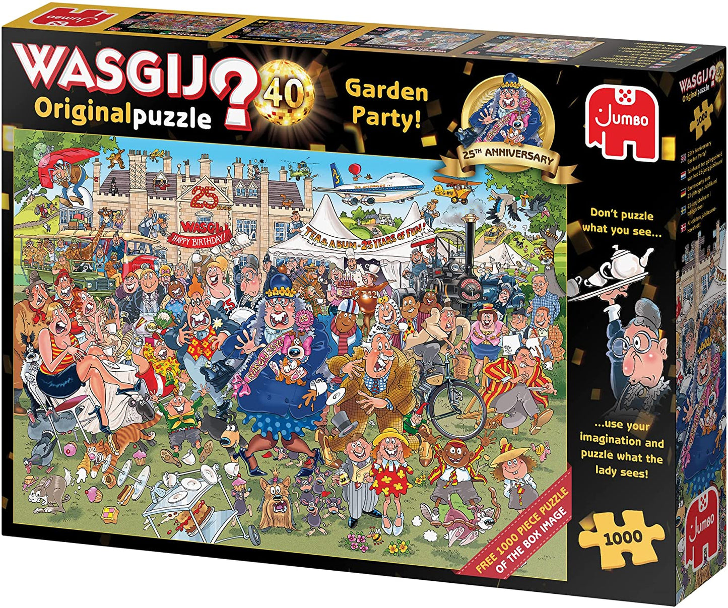 Wasgij Original 40 - 25th Anniversary - The Garden Party - 2 x1000 Piece Jigsaw Puzzle