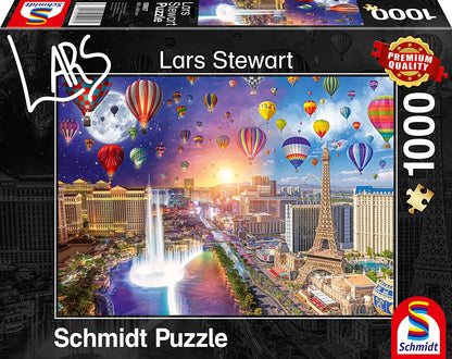 Schmidt - Lars Stewart: Las Vegas Night & Day - 1000 Piece Jigsaw Puzzle