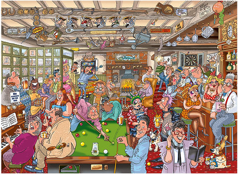 Wasgij Destiny 19: The Puzzlers Arms – 1000 Piece Jigsaw Puzzle (Wasgij)