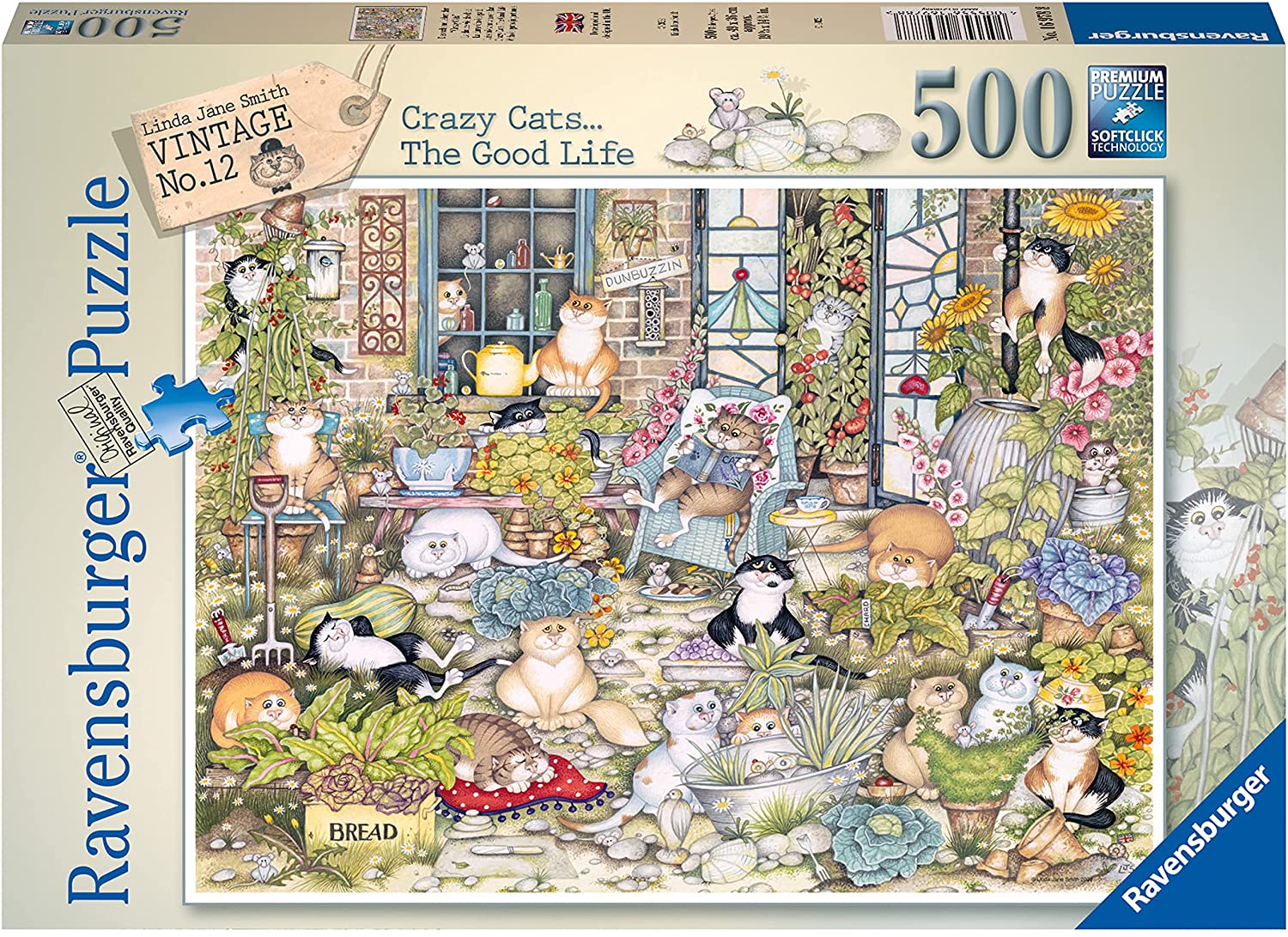 Crazy Cats The Good Life – 500 Piece Jigsaw Puzzle (Ravensburger)