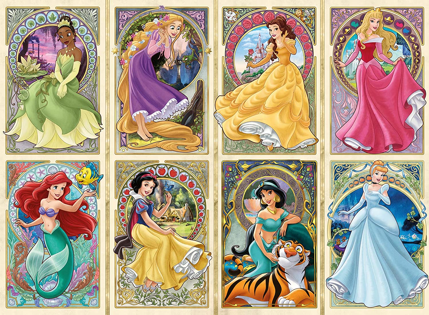 Disney Princess Art Nouveau – 1000 Piece Jigsaw Puzzle (Ravensburger)