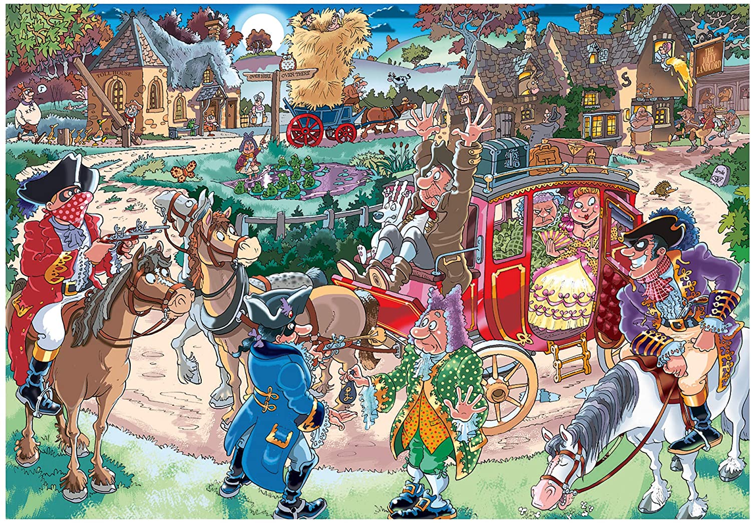 Wasgij Destiny 21: Highway Holdup – 1000 Piece Jigsaw Puzzle (Wasgij)