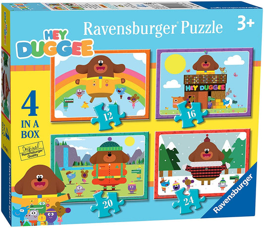 Ravensburger 3061 Hey Duggee 4 In Box (12, 16, 20, 24 Piece) Jigsaw Puzzles
