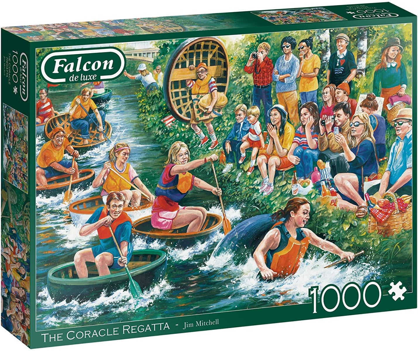 The Coracle Regatta – 1000 Piece Jigsaw Puzzle (Falcon De Luxe)