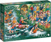 Jumbo Falcon De Luxe Puzzle La Regata Coracle 1000 Pezzi, 68x49 Cm. Illustrazione Di Jim Mitchell, Colorata, Con Barche Tradizionali. Pannelli Riciclati.