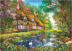 Waterside Cottage – 1000 Piece Jigsaw Puzzle (Falcon De Luxe)