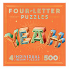 Knock Knock "Yeah" Four Letter Puzzle – 500 Piece Jigsaw Puzzle (Galison)