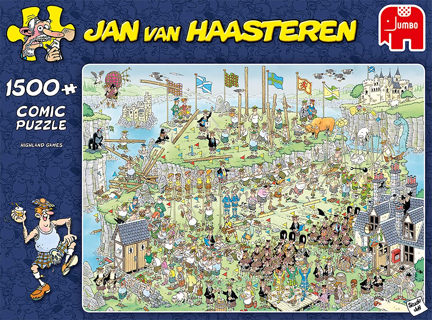 Highland Games by Jan Van Haasteren – 1500 Piece Jigsaw Puzzle (Jan Van Haasteren)