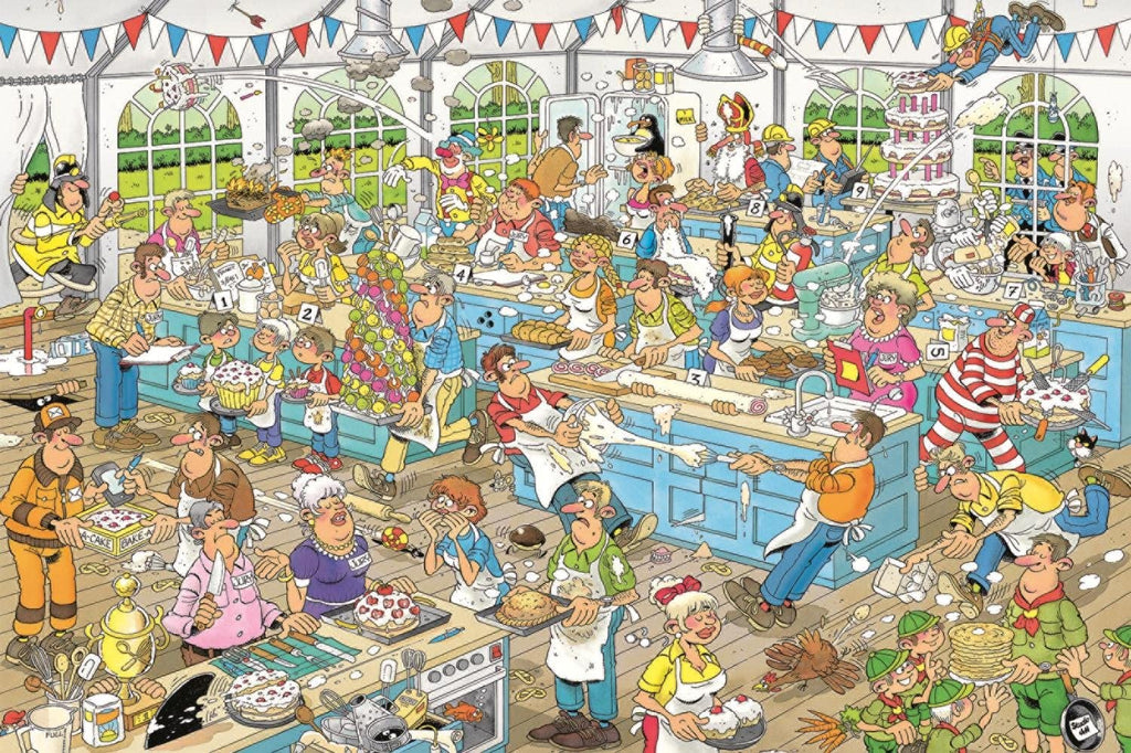 Clash of The Bakers by Jan Van Haasteren – 1500 Piece Jigsaw Puzzle (Jan Van Haasteren)