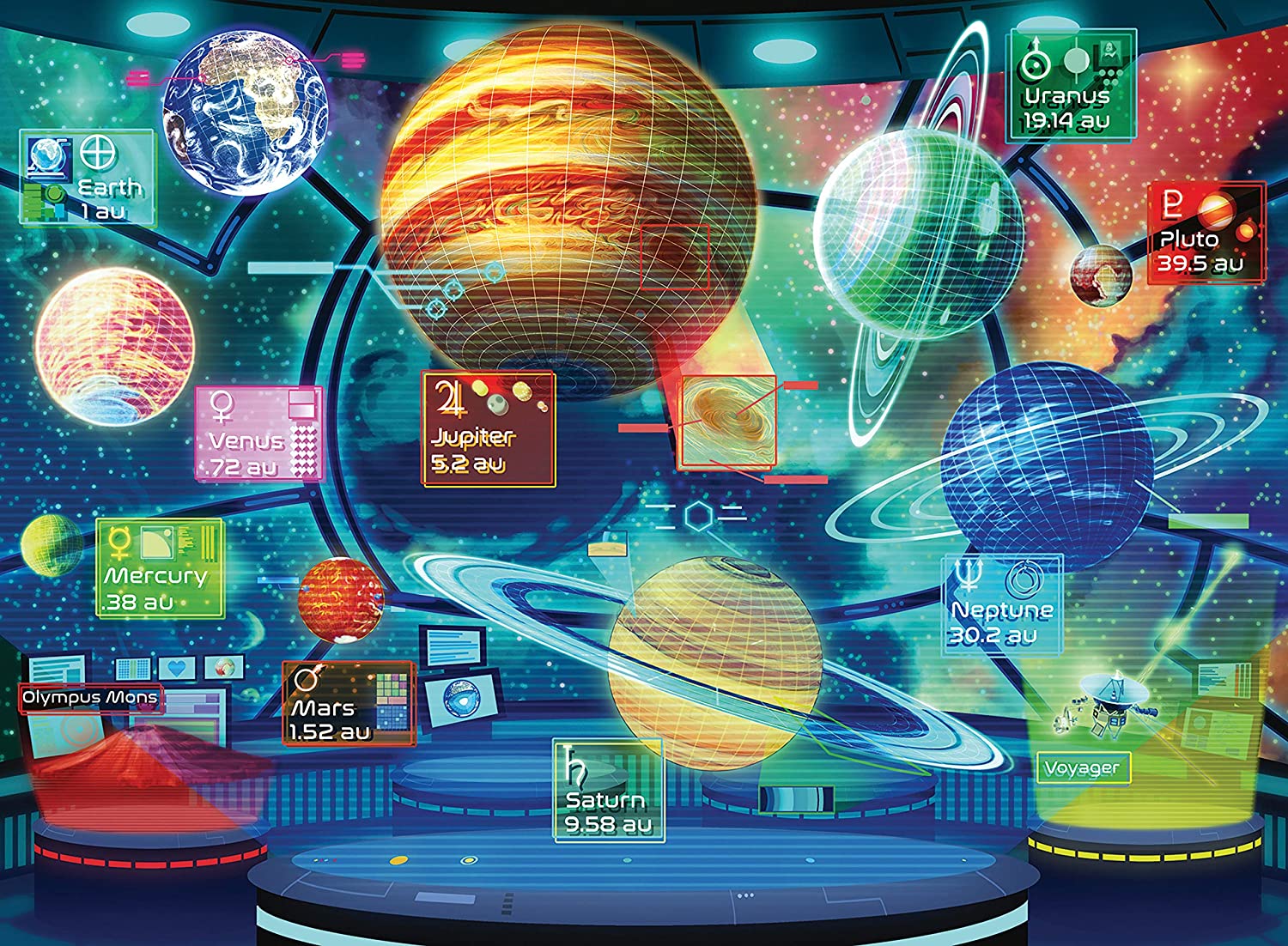 Planet Holograms – 300 XXL Piece Jigsaw Puzzle (Ravensburger)