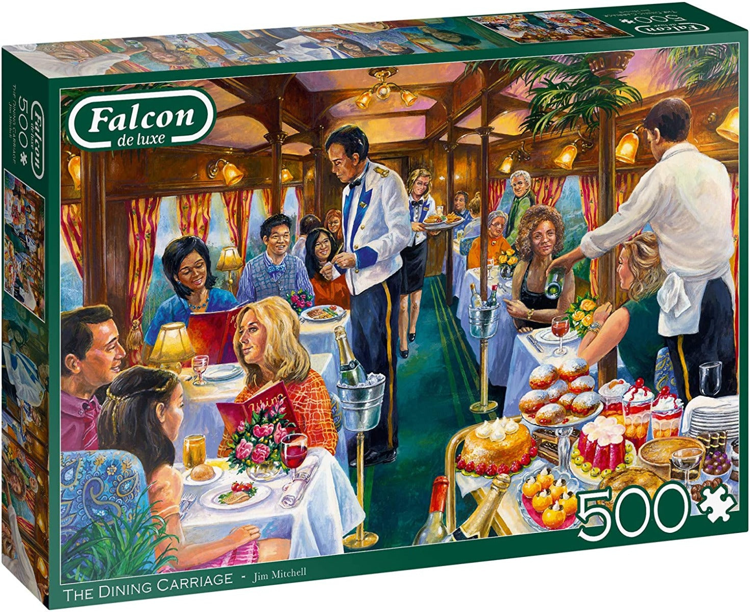 The Dining Carriage – 500 Piece Jigsaw Puzzle (Falcon De Luxe)