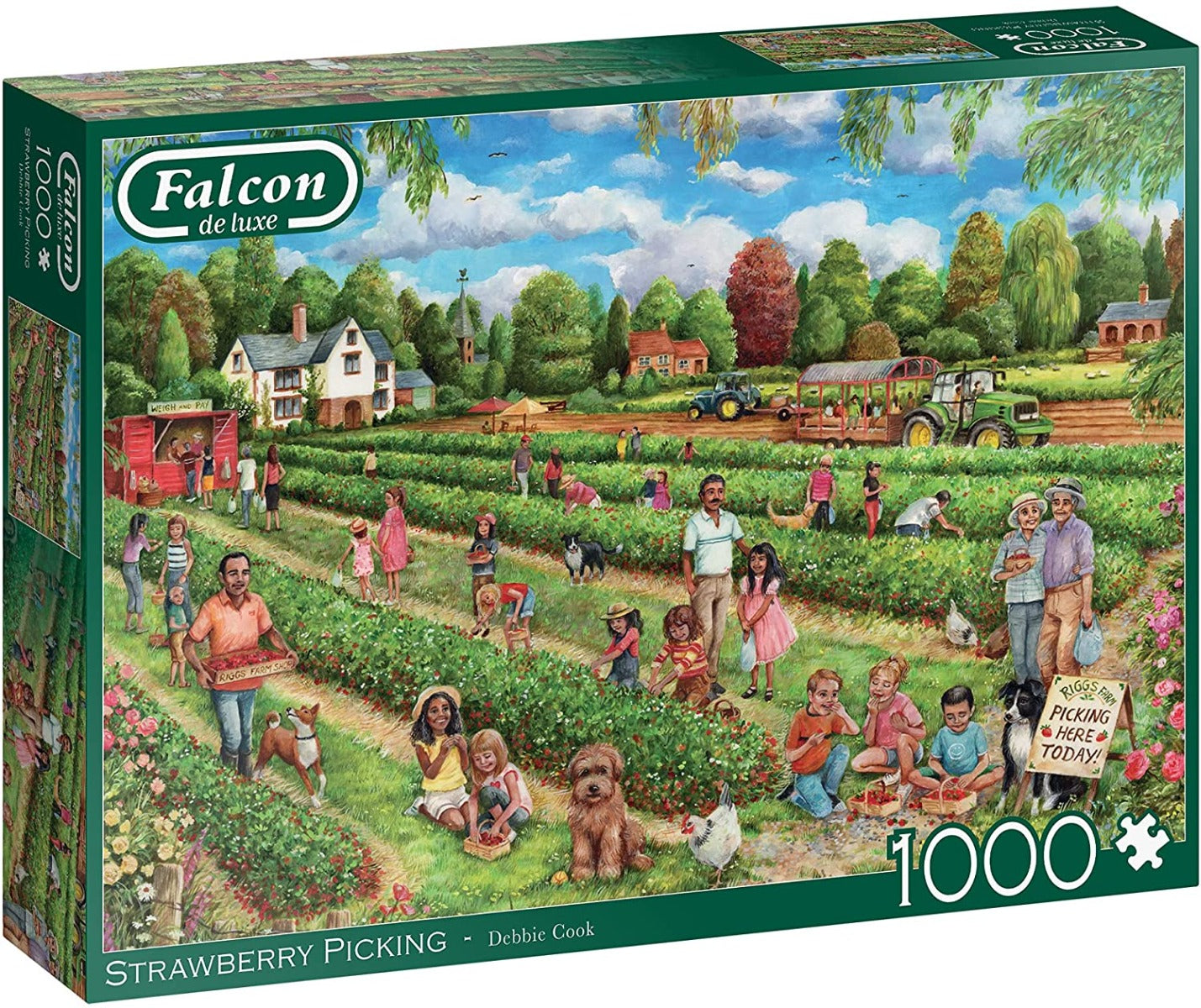 Falcon De Luxe - Strawberry Picking - 1000 Piece Jigsaw Puzzles