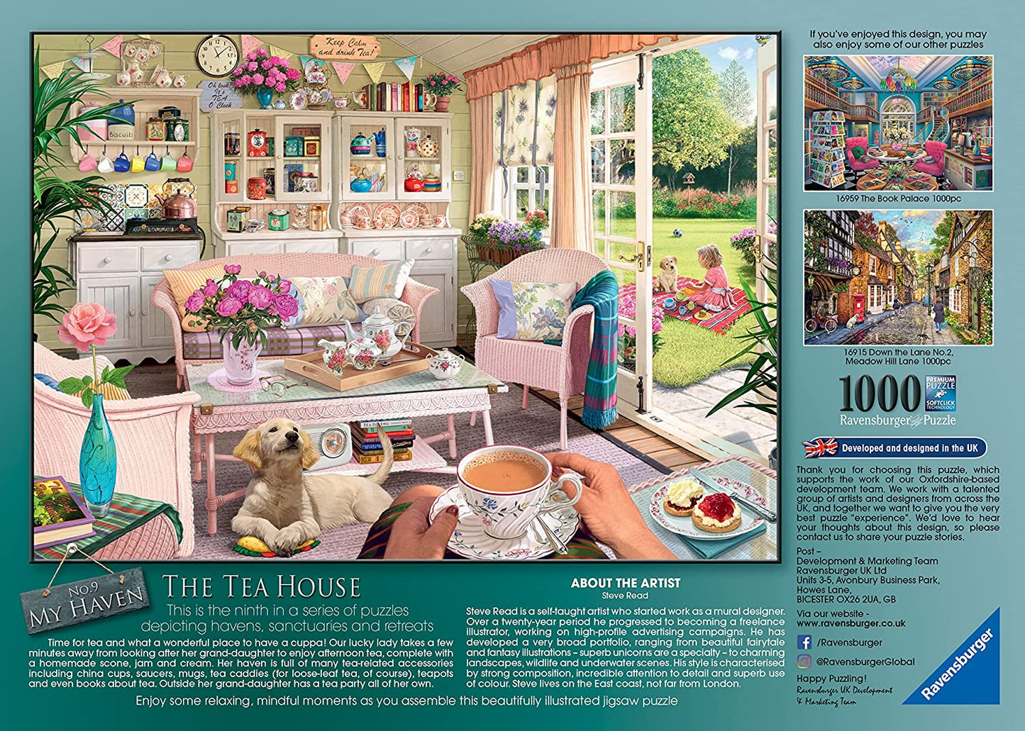 Ravensburger - My Haven No.9 - The Tea House - 1000 Piece Jigsaw Puzzle