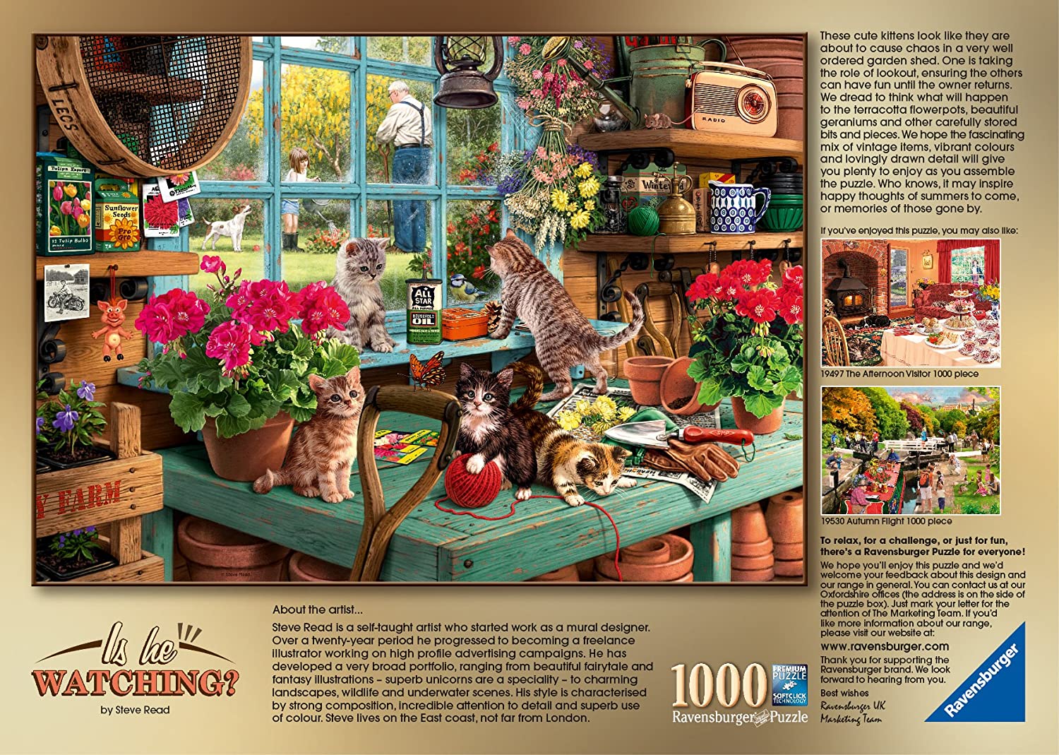 Is he watching? – 1000 Piece Jigsaw Puzzle (Ravensburger)