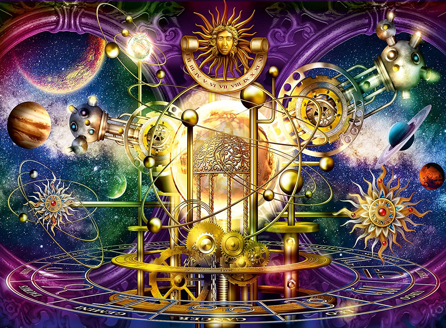 Golden Solar System – 500 Piece Jigsaw Puzzle (Ravensburger)