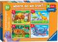 Where Do We Live? – 2, 3, 4 & 5 Piece Jigsaw Puzzle (Ravensburger)