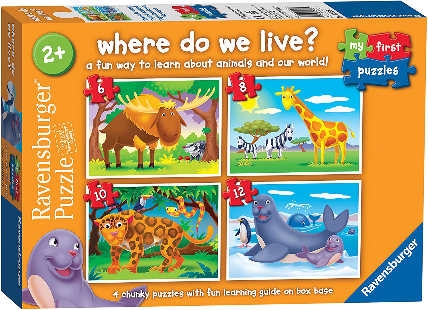Where Do We Live? – 2, 3, 4 & 5 Piece Jigsaw Puzzle (Ravensburger)