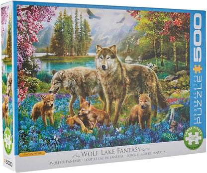 Eurographics - XXL Pieces -  Wolf Lake Fantasy - 500 Piece Jigsaw Puzzle