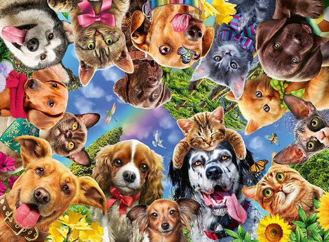 Artwork: Animal Selfies – 500 Piece Jigsaw Puzzle (Ravensburger)