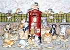 Crazy Cats: Lost in the Post – 1000 Piece Jigsaw Puzzle (Ravensburger)
