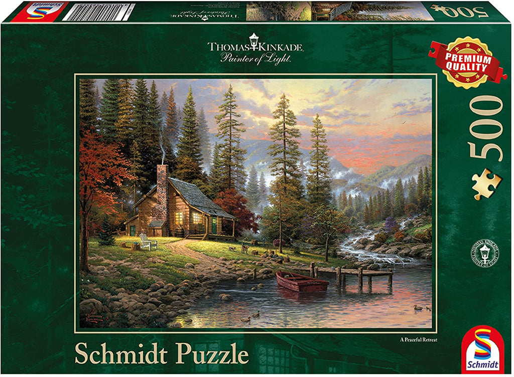 A Peaceful Retreat by Thomas Kinkade – 500 Piece Jigsaw Puzzle (Schmidt)