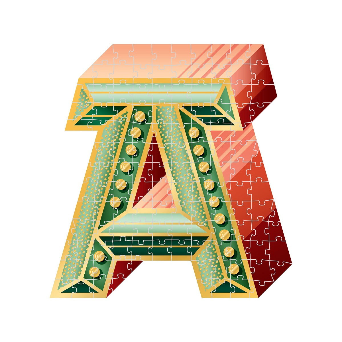 Knock Knock "Yeah" Four Letter Puzzle – 500 Piece Jigsaw Puzzle (Galison)