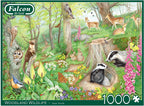 Woodland Wildlife – 1000 Piece Jigsaw Puzzle (Falcon De Luxe)