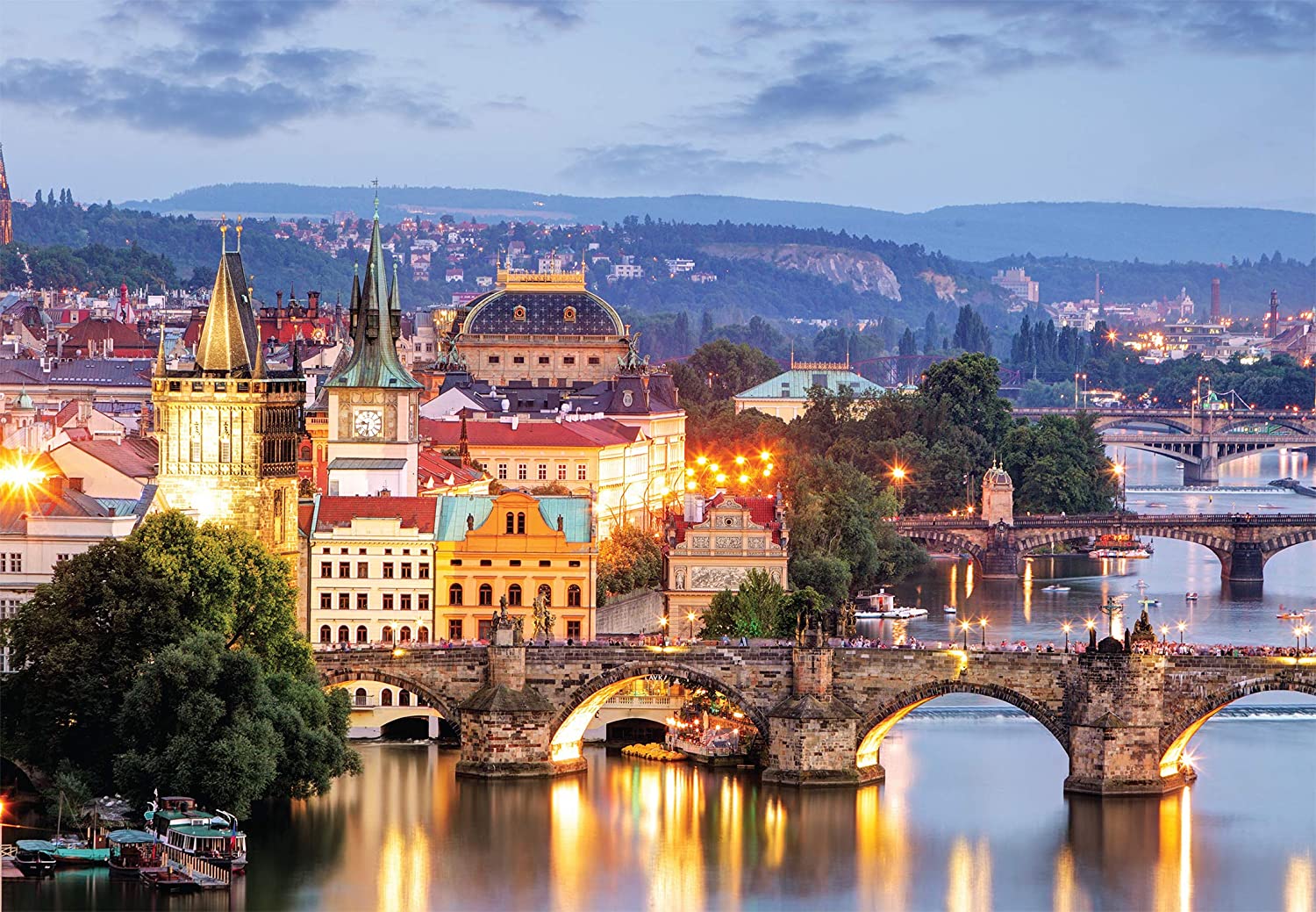 Prague Bridges – 1000 Piece Jigsaw Puzzle (World's Smallest Puzzles)