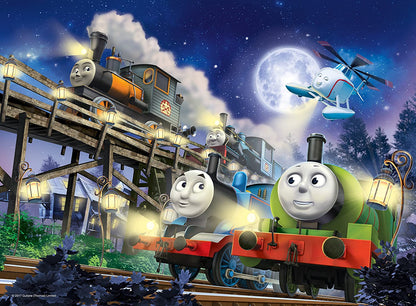 Ravensburger - Thomas & Friends Glow in The Dark - 60 Extra Large Piece Jigsaw Puzzle