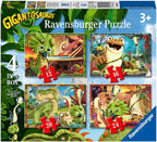 Gigantosaurus 4 in a Box – 12, 16, 20 and 24 Piece Jigsaw Puzzles (Ravensburger)