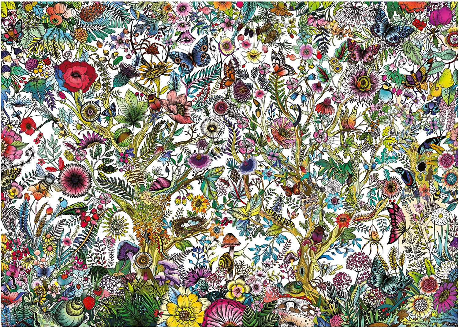 Flora and Fauna – 1000 Piece Jigsaw Puzzle (Falcon Contemporary)