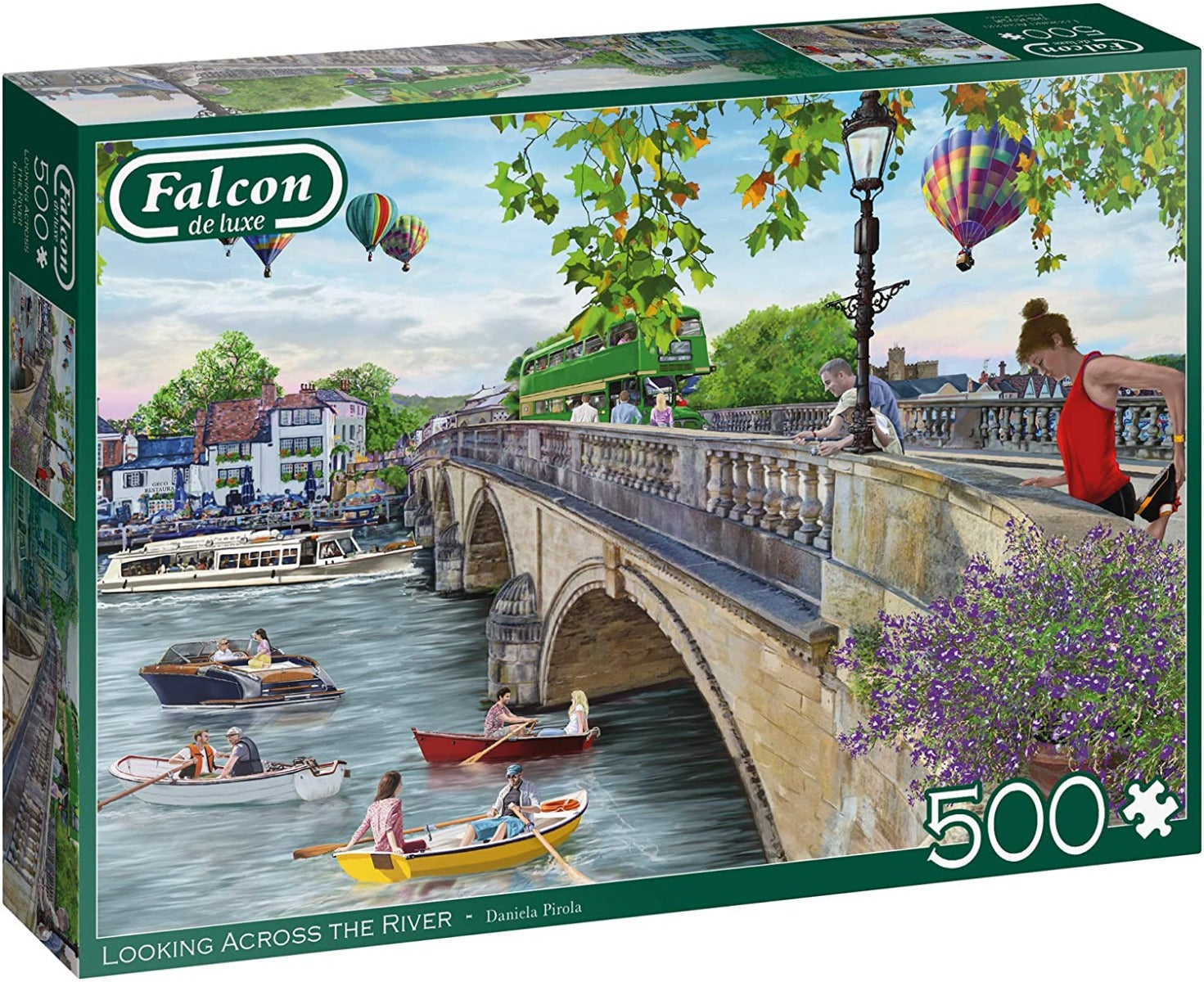 Looking Across The River – 500 Piece Jigsaw Puzzle (Falcon De Luxe)