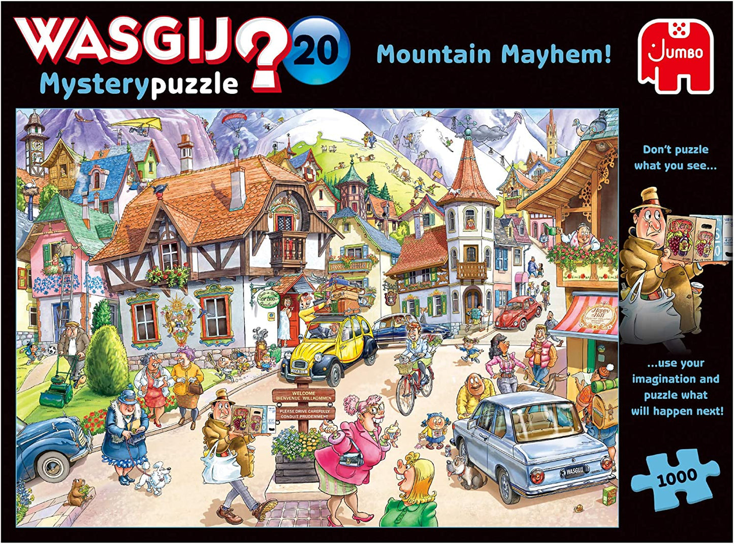 Wasgij Mystery 20 - Mountain Mayhem! - 1000 Piece Jigsaw Puzzle