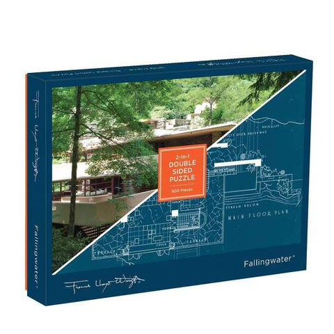 Fallingwater by Frank Lloyd Wright – 500 Piece Jigsaw Puzzle (Galison)