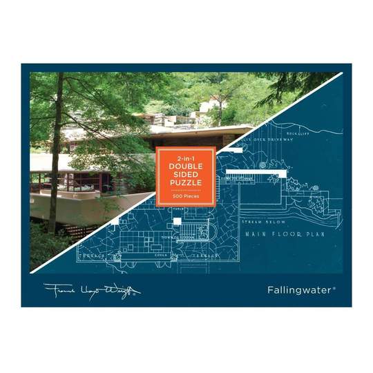 Fallingwater by Frank Lloyd Wright – 500 Piece Jigsaw Puzzle (Galison)