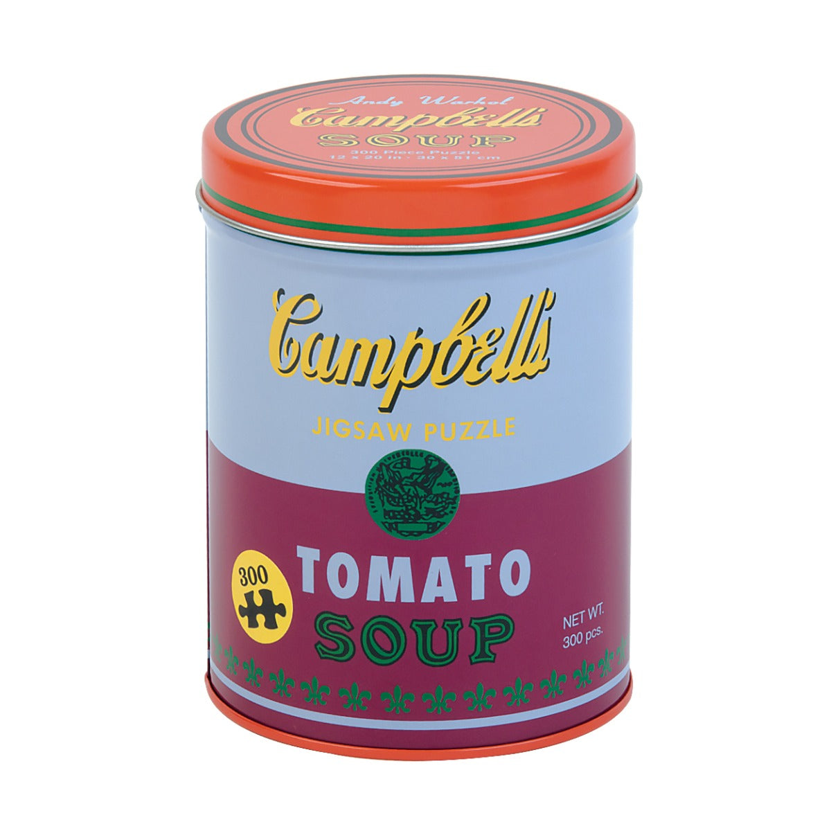Soup Can Red Violet by Andy Warhol – 300 Piece Jigsaw Puzzle (Galison)