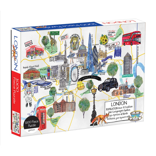 Galison - London Map - 1000 Piece Jigsaw Puzzle