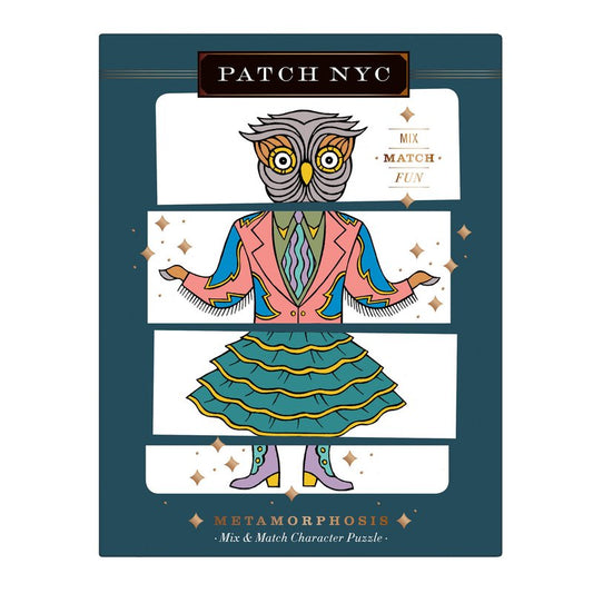 Galison - Patch NYC Metamorphosis Mix & Match Character Puzzle Set - 5 x 25 Piece Puzzles