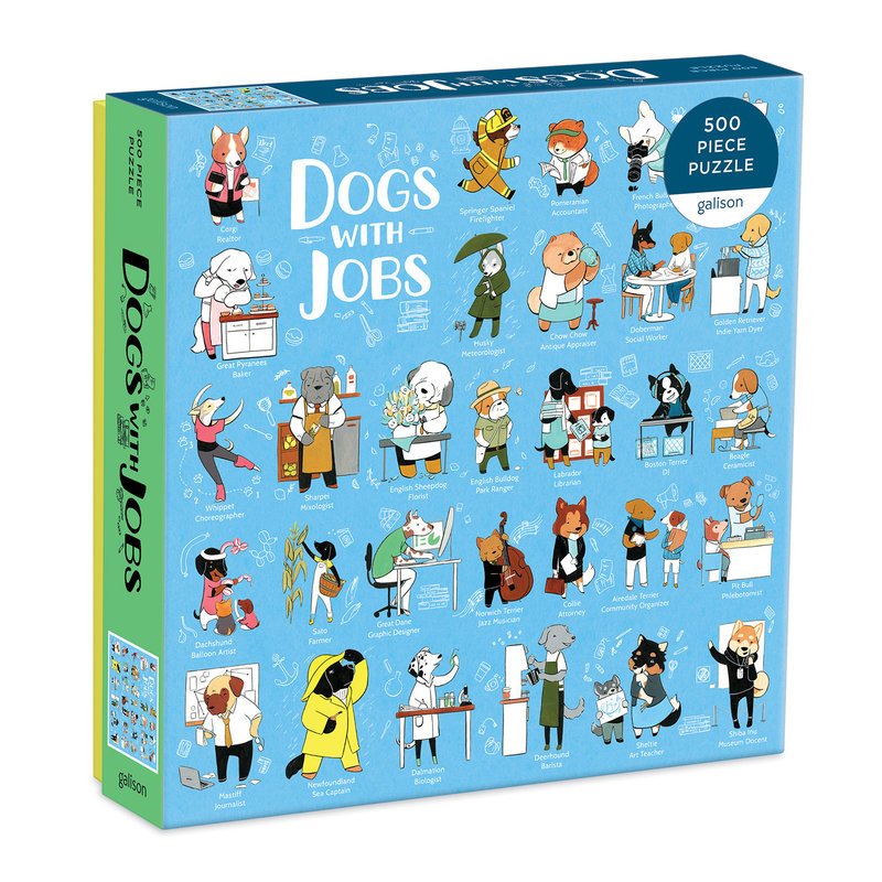 Galison - Dogs With Jobs - 500 Piece Jigsaw Puzzle